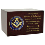 Masonic & OES Emblem Wood Cremation Urns - Free Laser Engraving