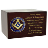 Masonic & OES Emblem Wood Cremation Urns - Free Laser Engraving
