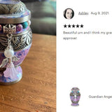 Princess Angel Pewter Keepsake Urn - Love Charms™ Option
