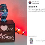 Princess Angel Pewter Keepsake Urn - Love Charms™ Option