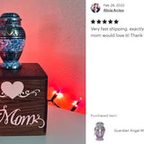 Princess Angel Pewter Keepsake Urn - Love Charms™ Option