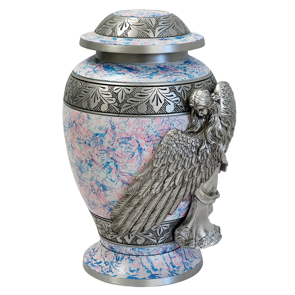 Wings of an Angel Princess Adult Urn - Pro Laser Engraving - Burial Vault Option