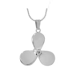 Boat Propeller Ash Pendant Urn - Love Charms Option