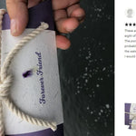 Purple Petals Peaceful Pillow® Water Burial Cremation Urn - Biodegradable Water Burial At Sea Urn - Wide River Urn