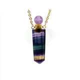 Purple Rainbow Crystal Ash Necklace Urn - Love Charms® Option