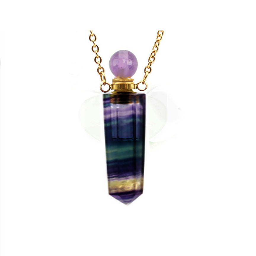 Purple Rainbow Crystal Ash Necklace Urn - Love Charms® Option