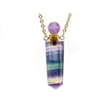 Purple Rainbow Crystal Ash Necklace Urn - Love Charms® Option