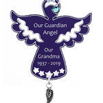 Guardian Angel Wing Urn Ornament - Birthstone Option