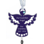 Guardian Angel Wing Urn Ornament - Birthstone Option