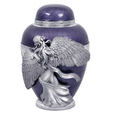 Wings of an Angel Purple Adult Urn - Pro Laser Engraving - Burial Vault Option