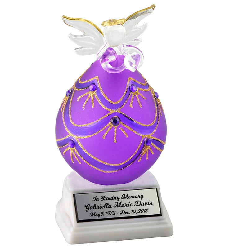 Love Angel Precious Glass Keepsake Urn