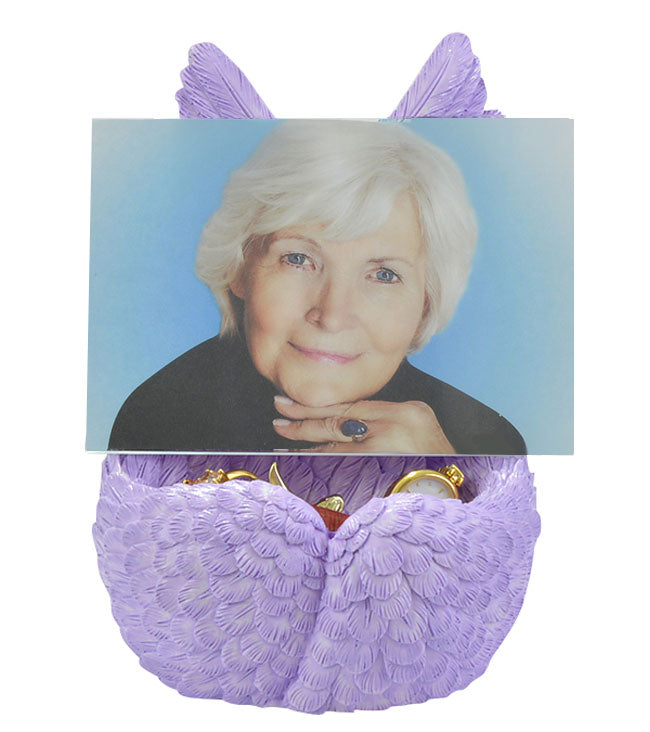 Purple Angel Wings Keepsake Urn