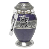 Drum Set Purple Mini Keepsake Urn - Love Charms® Option