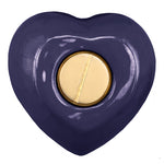 Purple Swirl Engraved Heart Keepsake Urn - Stand Option