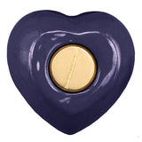 Purple Swirl Engraved Heart Keepsake Urn - Stand Option