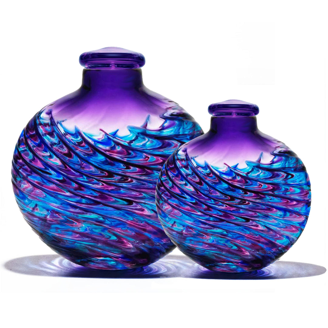 Awesome Purple Galaxy Mosaic Glass Adult or Medium Urn - Personalization Option - Made in USA
