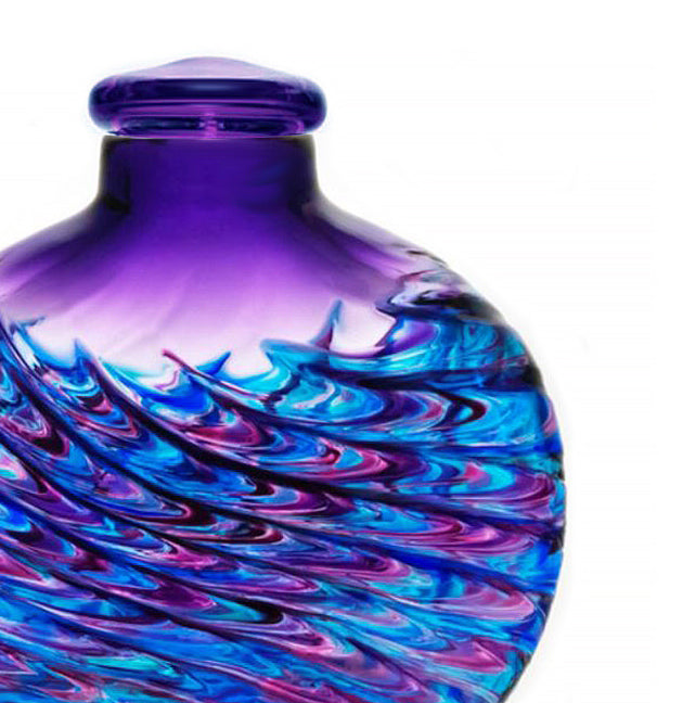 Awesome Purple Galaxy Mosaic Glass Adult or Medium Urn - Personalization Option - Made in USA