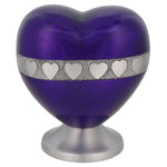 Purple Hearts Medium Urn