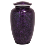 Purple Marbled Pewter Cremation Adult Urn - Tribute Wreath™ - Pro Laser Engraving