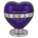 Purple Hearts Medium Urn