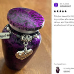 In Loving Memory Purple Heart Keepsake Urn - Love Charms® Option
