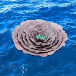 Purple Peaceful Petal® Flower Water Burial Adult or Companion Urn - Teal Butterfly Option