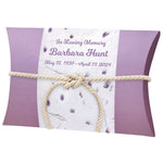 Purple Petals Peaceful Pillow® Water Burial Cremation Urn - Biodegradable Water Burial At Sea Urn - Wide River Urn