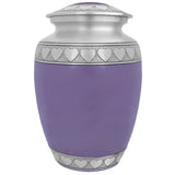 Purple Hearts Pewter Medium Urn - Tribute Wreath™ - Pro Laser Engraving