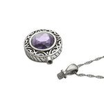 Amethyst Crystal Stainless Ash Urn