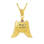 Angel of Love Purple Crystal Gold Ash Urn - Love Charms™ Option  