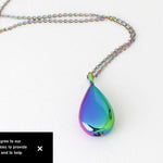 Rainbow Teardrop Ash Urn - Love Charms® Option