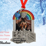 Rainbow Bridge Pet Ornament  Urn - Free Name Engraved