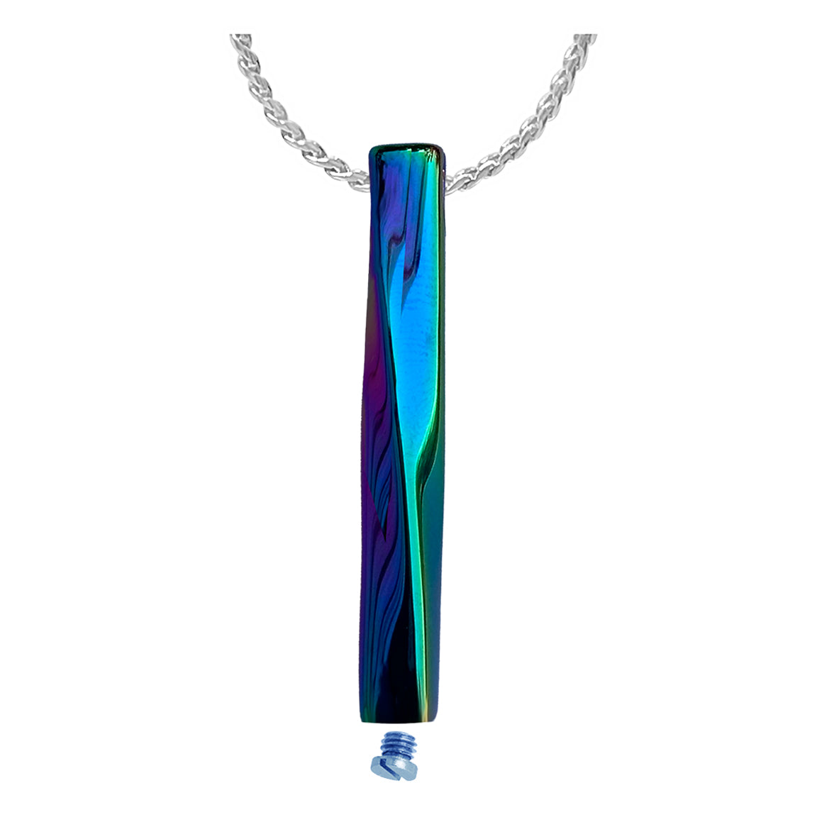 Rainbow Bar Stainless Jewelry Ash Urn - Love Charms® Option