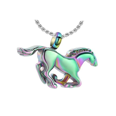 Rainbow Horse Ash Urn - Love Charms™ Option