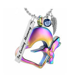Rainbow Hummingbird Ash Urn - Love Charms™ Option