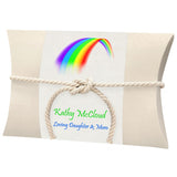 Rainbow Peaceful Pillow® Water Burial Cremation Urn - Burial At Sea Urn - Wide River Urn