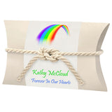 Rainbow Peaceful Pillow® Water Burial Cremation Urn - Burial At Sea Urn - Wide River Urn