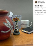 Dragonfly Raku Cremation Adult or Medium Urn - Personalization Option