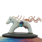 Raku Horse Child Urn