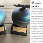 Raku Sticks & Stones Keepsake Urn & Engraved Stand