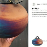 Raku Mountain Cremation Adult Urn - Personalized Option
