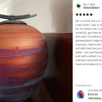 South Western Raku Cremation Adult or Medium Urn - Personalization Option