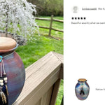 Native American Style Raku Cremation Adult or Medium Urn - Personalization Option