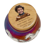 Spirit Horses Raku Adult or Medium/Child Cremation Urn - Photo Personalization Option