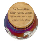 Spirit Horses Raku Adult or Medium/Child Cremation Urn - Photo Personalization Option