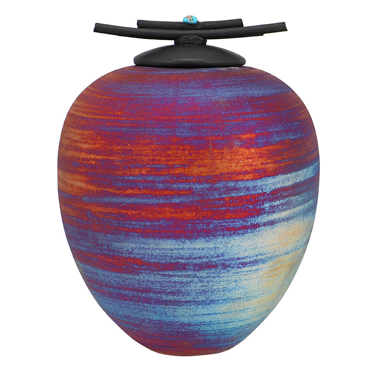 South Western Raku Youth Urn