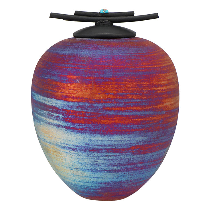 South Western Raku Youth Urn