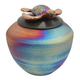 Baby Turtle Raku Keepsake Urn