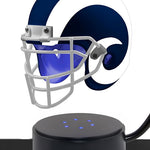 Football Cremation Urn & Los Angles Rams Hover Helmet Décor