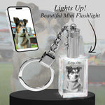 2D Crystal Photo Rectangle Keychain - Engraving Option